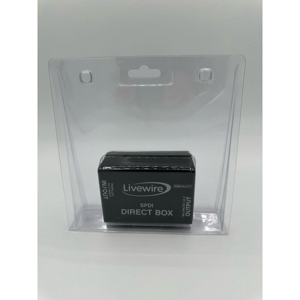 Livewire SPDI Passive Direct Box With Attenuation Pad floating low-impedance XLR